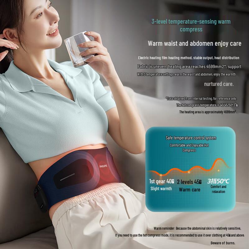 Philips PPM3304B Heated Waist & Abdominal Massager