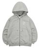 Urbanage Logo Print Zip-Up Hoodie In Melange
