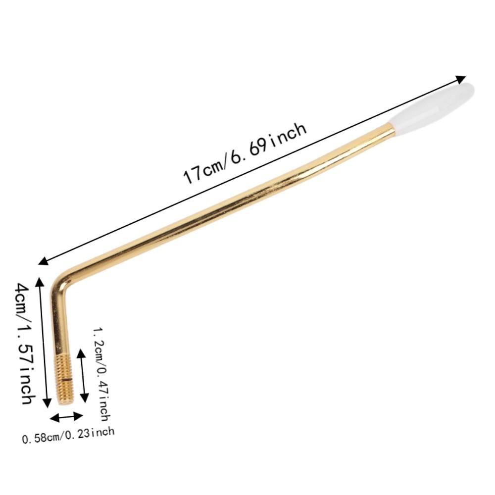 Golden Tremolo Arm 6MM Thread Vibrato Arm Durable Whammy Bar Electric Guitar