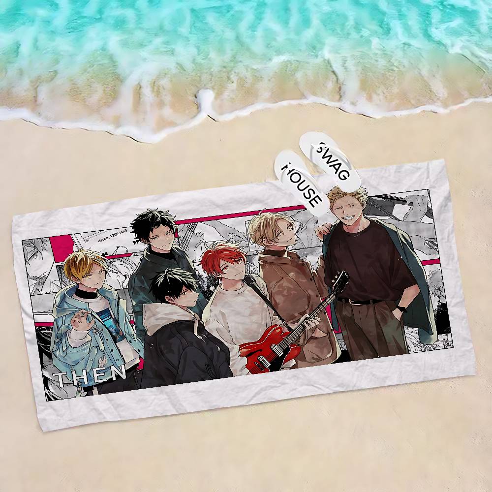 Japanses Cartoon Given Anime Beach Swimming Towel Soft Absorbent Washcloth Children's Gifts for Kids Travel Camping Gym