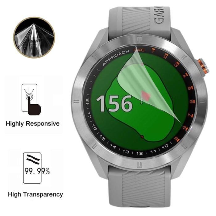 Screen Protector for Garmin Approach S40 [6 Pack] Ultra Thin Resistant Protective Plastic Film Phonillico