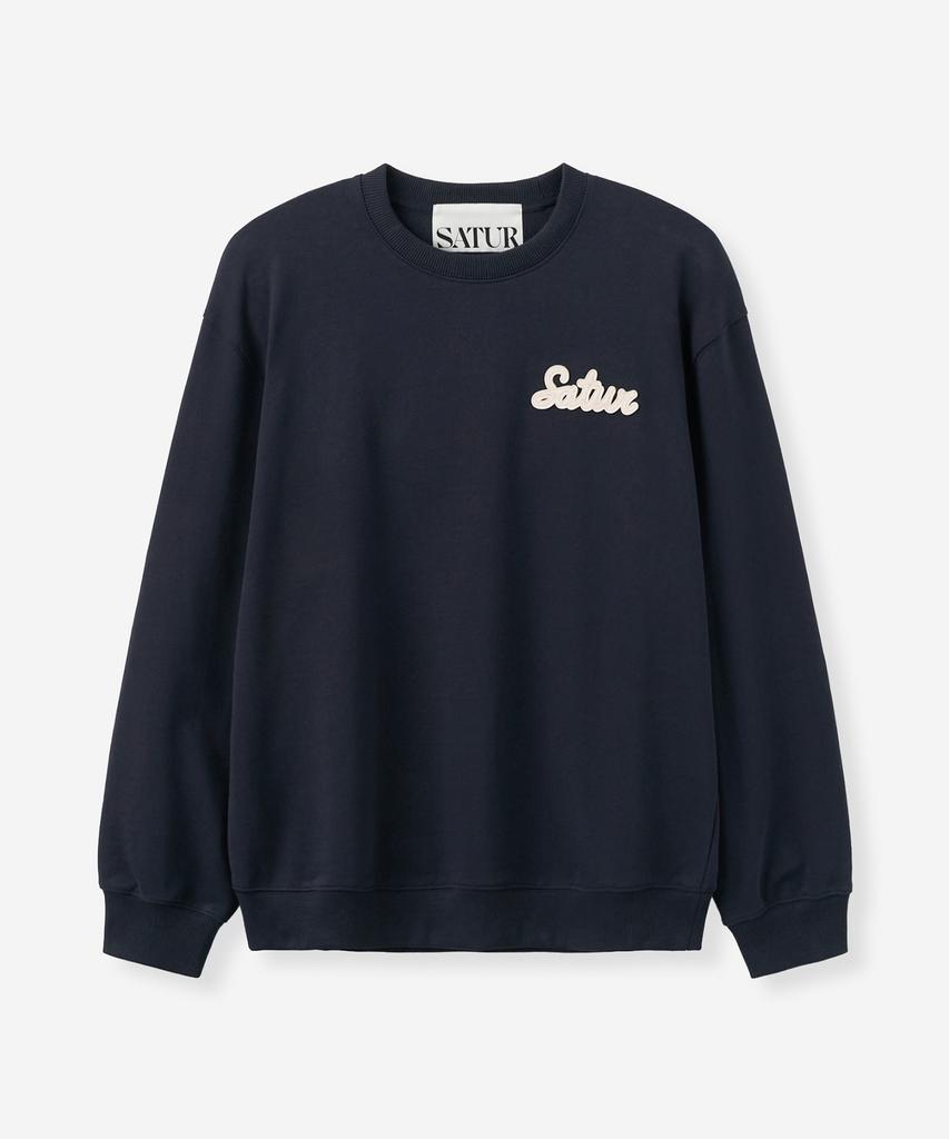 Felpa SATUR Lugo Piccola Blu Navy