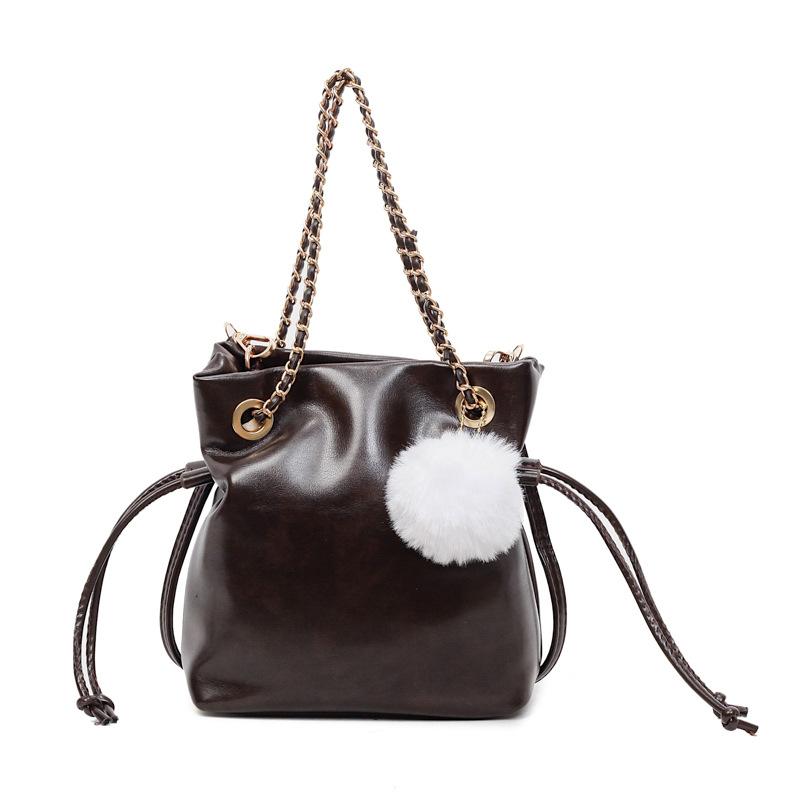 Chain Messenger Bag Women's 2025 Autumn and Winter New Trend Shoulder Bag Fashion Handbag Versatile Bucket Bag