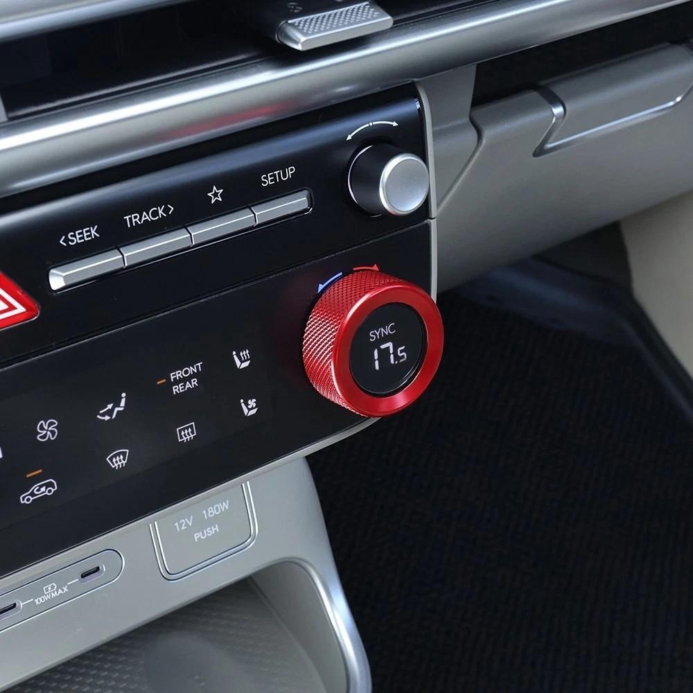 Aluminum Air Condition Switch Control Knob Cover Trim for Hyundai Ioniq 9 2026