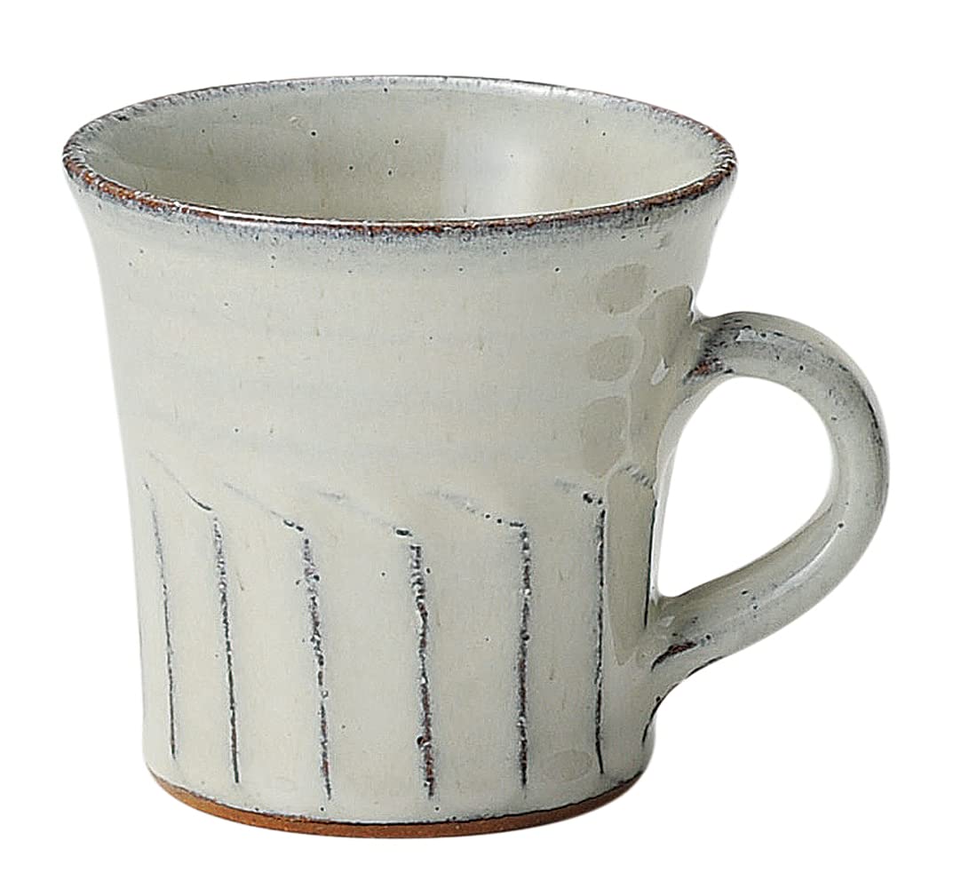 

Shigaraki ware Hechimon Shirahagi mug