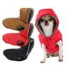 Veste à Capuche Coupe-vent pour Chien Bouledogue Français Petits Chiens Moyens Chats Hiver Chaud Combinaison pour Animaux de Compagnie avec Anneau en D Clip pour Laisse