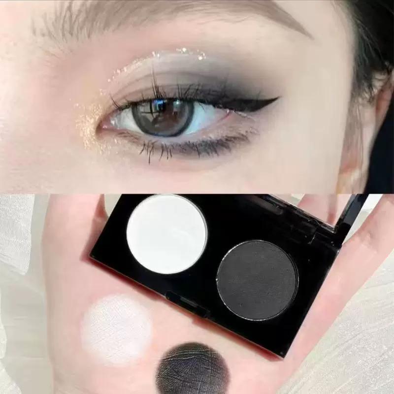 Gray Pink Rose Tea Brown! Low Saturation Olive Skin Pink Brown Two-Tone Eyeshadow Single Color Matte Pure Desire Style Earth Tones