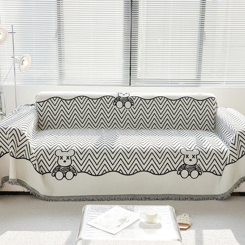 Chenille Sofa Cover Cloth Back Cushion Towel Universal All-season Sofa Cover Cushion Non-slip Anti-cat Scratch Sofa Towel