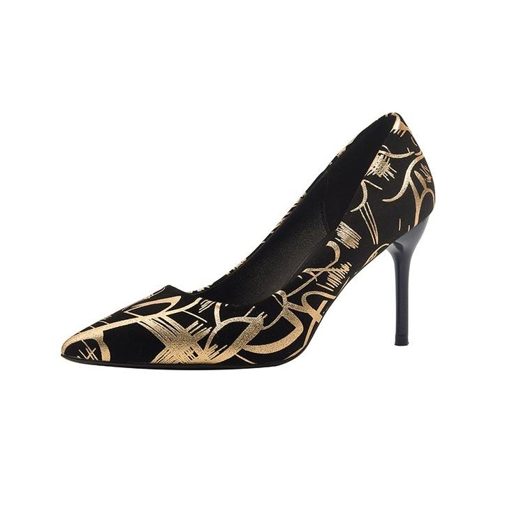 Móda Nové Letní Sexy Špičaté Graffiti Lodičky Tenké Dámské Vysoké Podpatky Gladiátorky Párty Šaty Luxusní Dámské Boty Svatební Boty Nevěsta