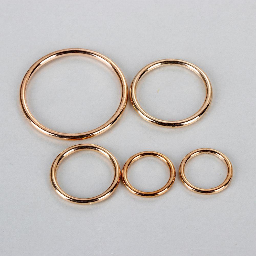 10Pcs Gold Silver Circle Rings Connection Alloy Metal Shoes Bags Belt Buckles Backpack Webbing Parts DIY Craft Sewing Accessory
