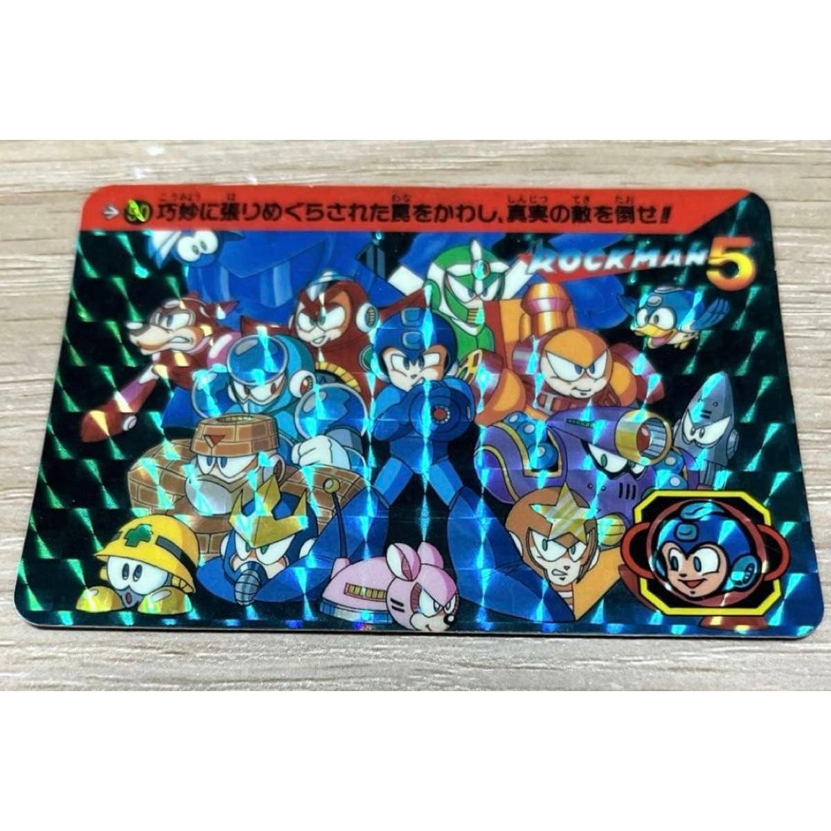 Used Early Rockman Kira Carddass 1992 BANDAI No.90 ROCKMAN Original Retro Rare