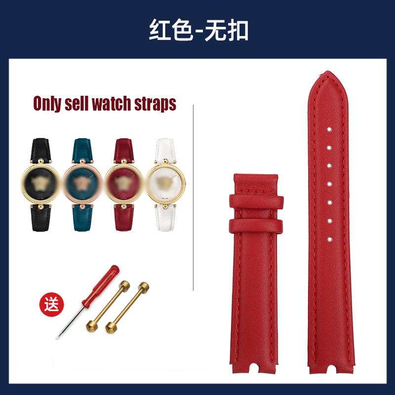 

Для VERSACE PALAZO браслет Medusa из натуральной кожи с надрезом, ремешок для часов 18 мм, женский ремешок для часов VECQ00418/00118, женский браслет 18mm