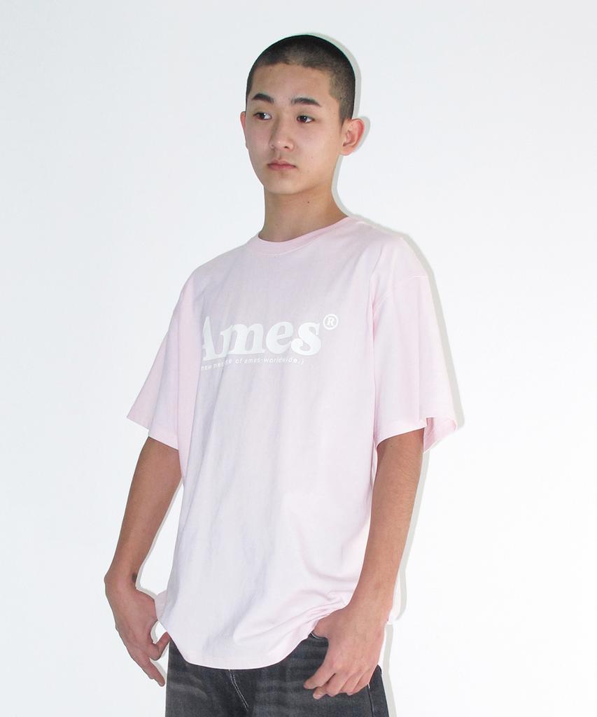 AMES-WORLDWIDE Basic Logo Tee Pink