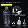 5-200ml Clear Pointed Tip Plastic Dropper Bottle