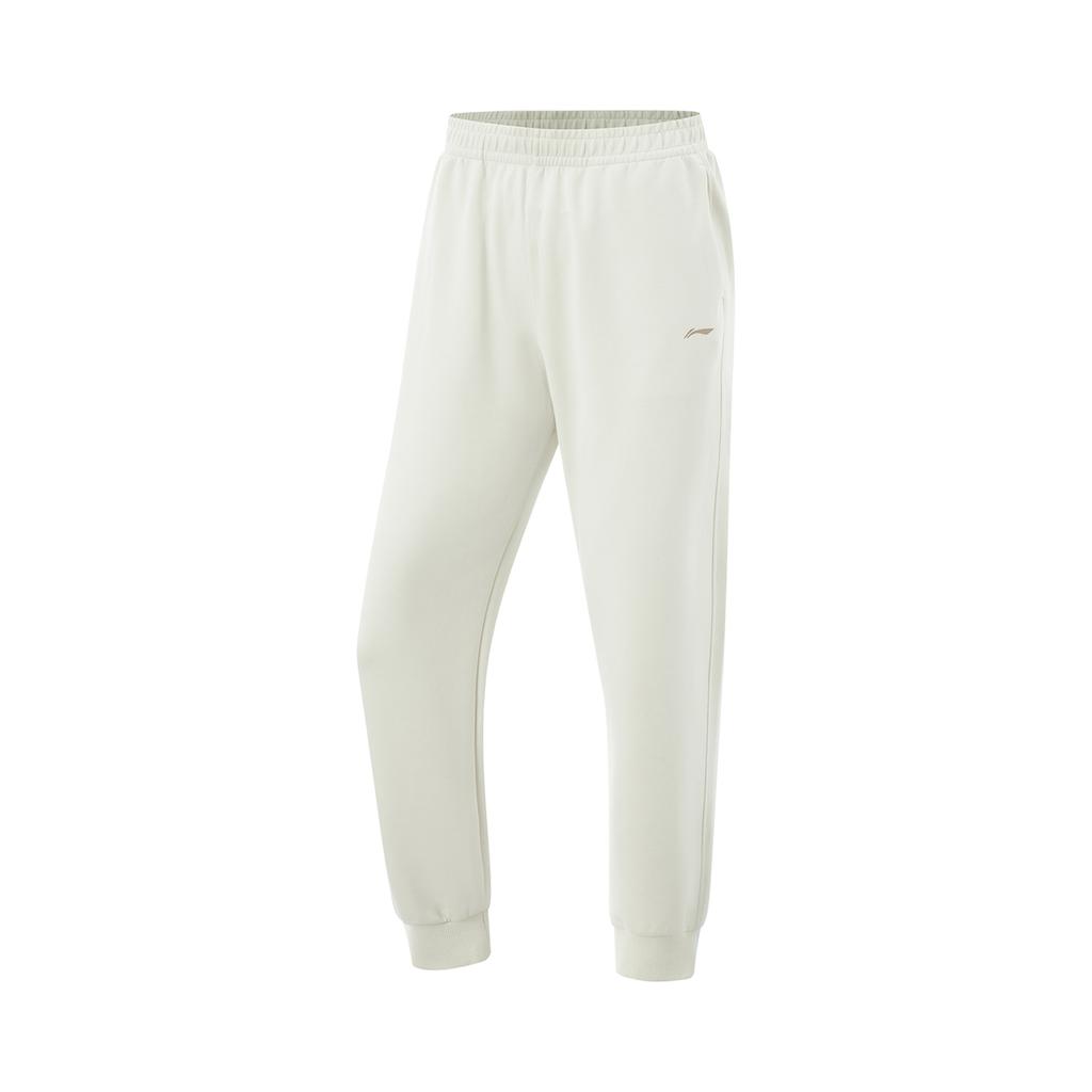 Li-Ning Loose Fit Elastic Cuff Knitted Sports Pants Women bottoms Silver-Birch-Gray AKLV032-4
