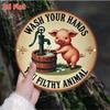 Retro Vintage Tin Metal Wall Art Sign