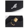 GITIAMO Cap with English Lettering On the Single Point Adjustable Available In and UV Sun and English Women's Side, Embroidery, Strap, Black, White,