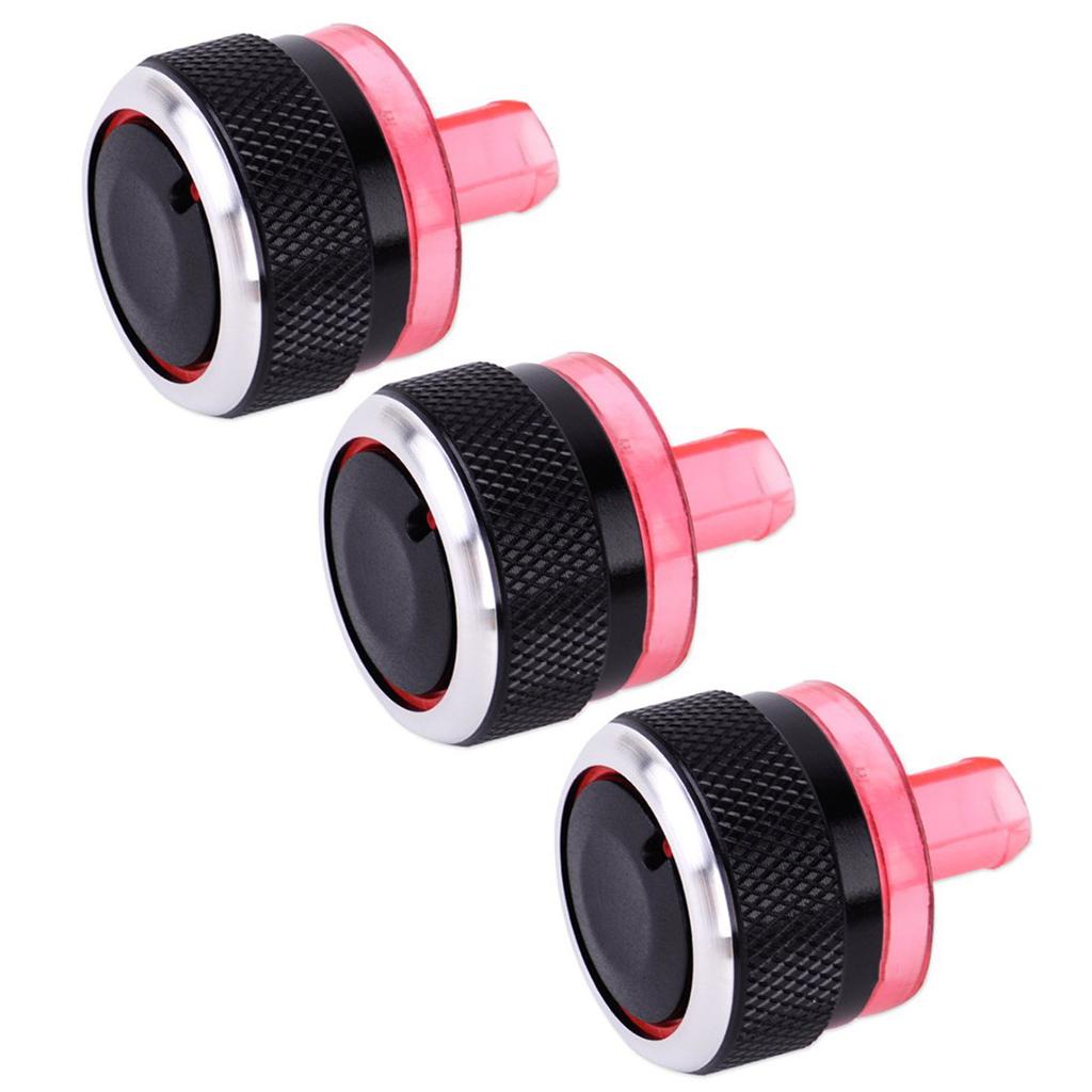 Pack Of 3 Air Conditioning Heat Control Switch Button Knobs For Peugeot 206 207 Vehicles Enhancing Driving Experience