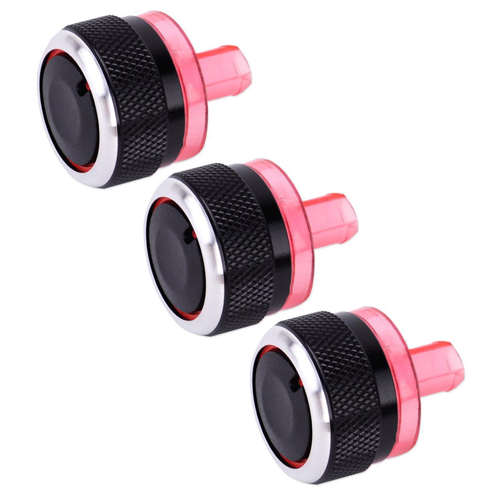 

Set Of 3 Air Conditioning Climate Control Knob Button Switch Easy Installation For Peugeot 206 207 Car Interior Comfort чёрный