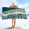 Custom Polynesian Beach Towel Personalized Hawaiian Plumeria 160x80cm Microfiber Bath Towels All Season Soft Absorbent Blanket