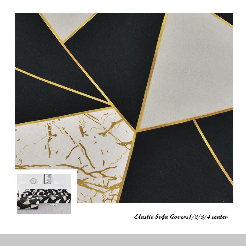 VIP LINK Sofa Cover Elastic Chaise Longue Sofa Cover for Living Room Stretch Covers for Corner Sofa L-shaped Need Buy 2pcs Cover