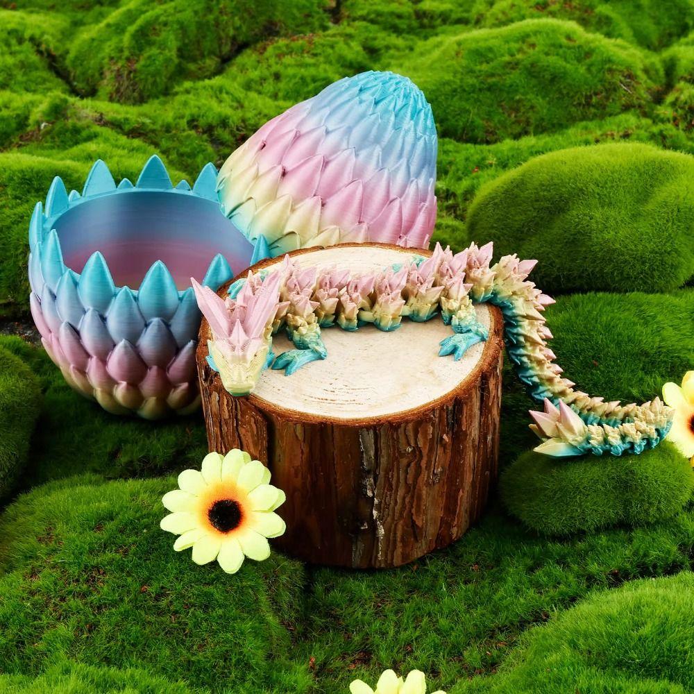 Dragon Egg 3D Articulated Dragon Toys Creative Animal Simulation Model  Kid Gift