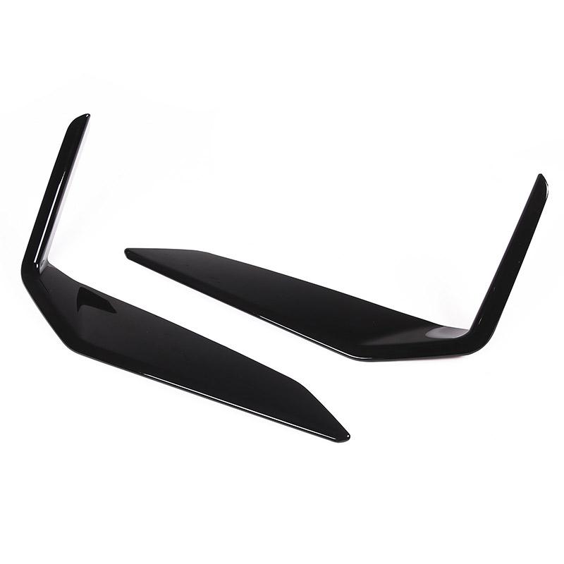 For BMW X1 iX1 U11  2024 ABS Carbon fiber/Black Car Front Bumper Side Molding Cover Trim Accessories