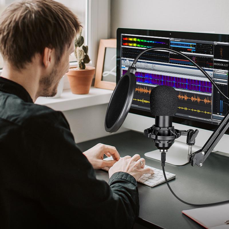 BM800 USB Condenser Microphone for Live Streaming, Mobile, and PC - Ideal for Network Anchoring and K-Song Recording