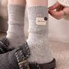 Women's Wool Mid-Calf Socks: Warm, Thick, Knitted with Button Detail, Solid Color, Simple and Chic