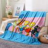 The Simpsons Flannel Blanket, High quality Comfortable for All Seasons, Home Decor, Warmth and Comfort