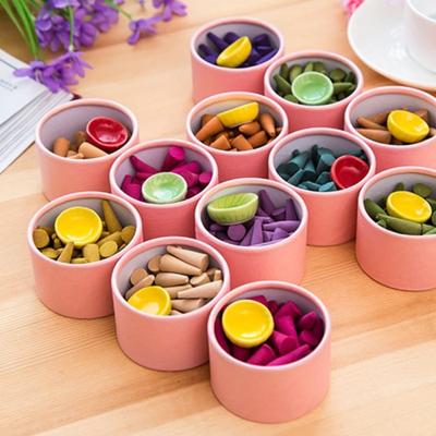 40Pcs/Box Bullet Head Backflow Incense Cones Aromatherapy Regulating Emotion Use In The Home Office Teahouse Yoga