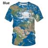Weltkarte Herrenmode 3D-gedrucktes T-Shirt Lässig Lustig Kurzarm Neuheit Herren Grafik-T-Shirt Tees Y2k Tops Herrenbekleidung