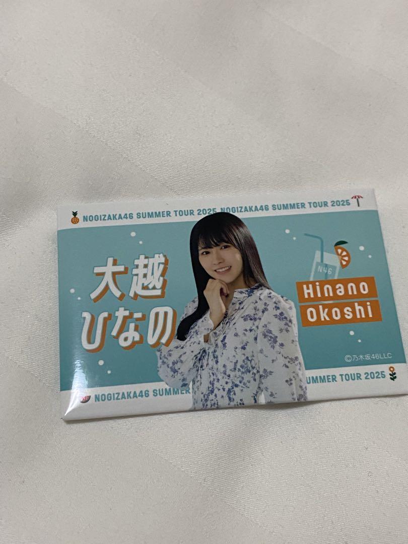 

[USED] Nogizaka46 Purchase Bonus B Prize Individual Summer Towel Can Badge Ogoe Hinano