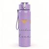 1PC Heart Need Love Quote 750ml Color Plastic Sports Water Bottle Leakproof Flip Straw Lid Suitable for Sports Office Home Use