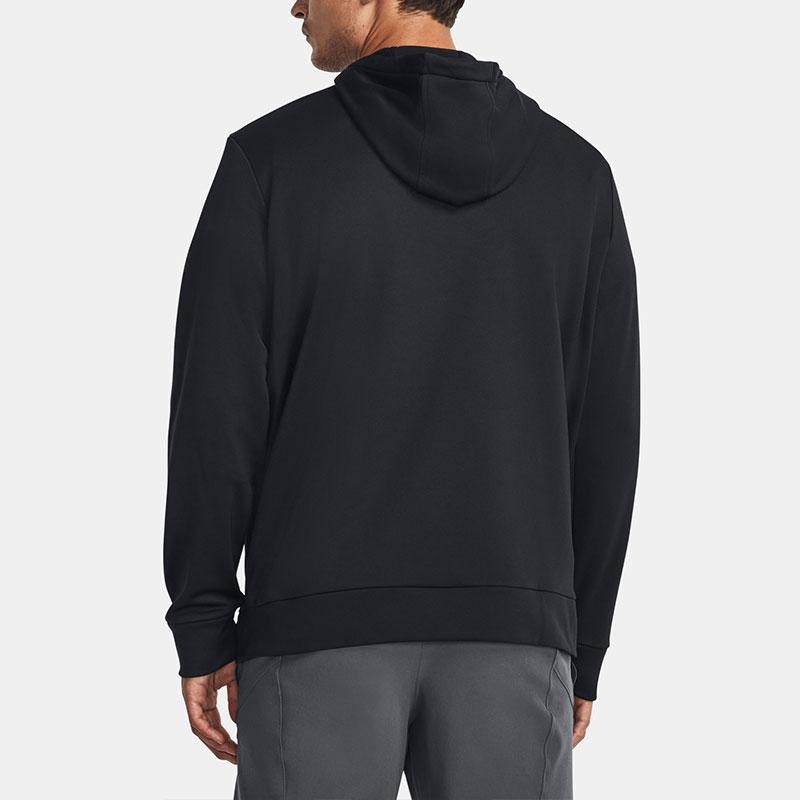 Under Armour Fleece® Solid Color Hoodie Men Hoodies Black 1379744-001