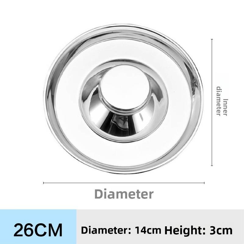 

Cat and Dog Supplies - Anti-theft Feeding Bowls for Cats and Dogs. Durable and Easy To Clean Pet Feeding Bowls. Stainless Steel. 26cm