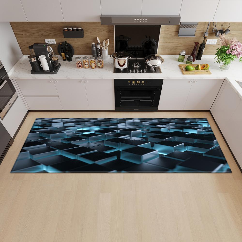 Modern Kitchen Mat Entrance Door Mat Bedroom Living Room Carpet Home Corridor Bathroom Non-slip Floor