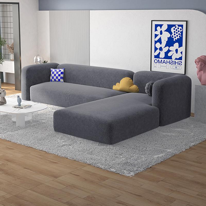 Samtstoff-Sofabezug, elastischer Sofabezug, L-förmiger Sofabezug, Sessel-Sofabezug für Wohnzimmer