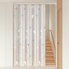 Mold-proof Bath Curtain with Hooks Toilet Curtain Modern Door Curtain  Hotel