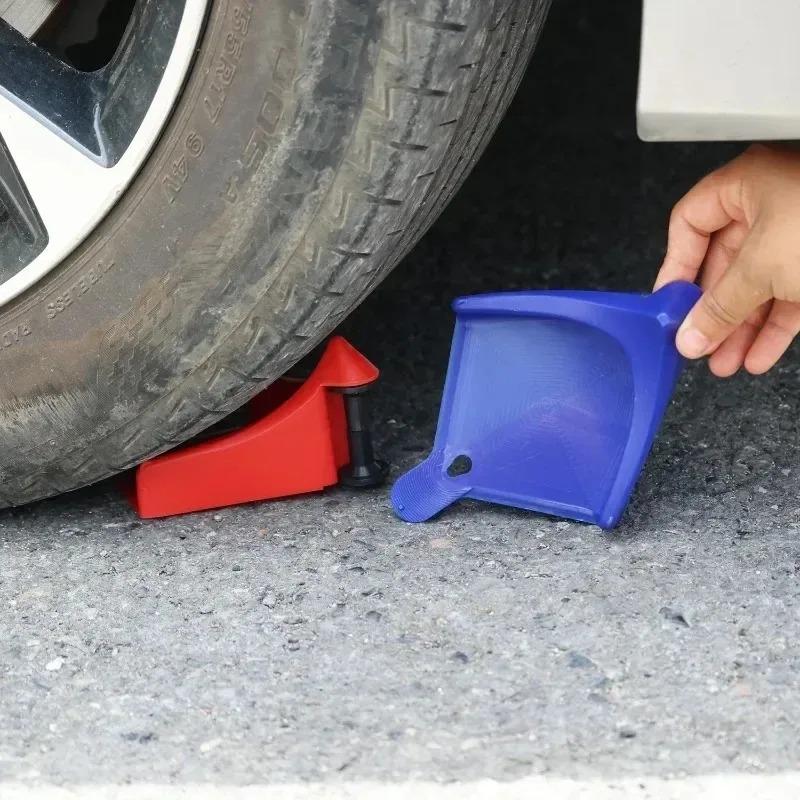 2PCS Multiuse Car Wheel Hose Guide Hose Slide Tire Wedge Car Wash Tool Tire Blocker Anti-winder Wire Winder Auto Washing