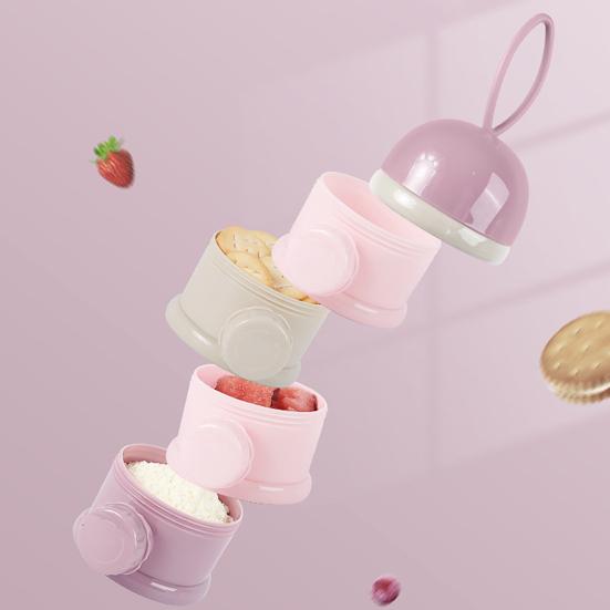 Milk Powder Storage Box Portable Multi-layer Feeding Box Food Storage Container for Infant