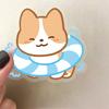50 Cartoon Puppy Weekend Sticker Pack Waterproof Transparent PET Hand Account Corgi Material Decorative Guitar Notebook