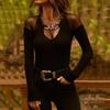 Women's Fashion Casual High Neck Self Screen Long Sleeve Tops Blouse