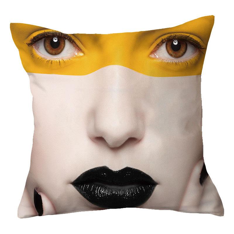 Design Beautiful Characters Series Pillowcase Pillow Car Cushion Sofa Pillow Nordic
