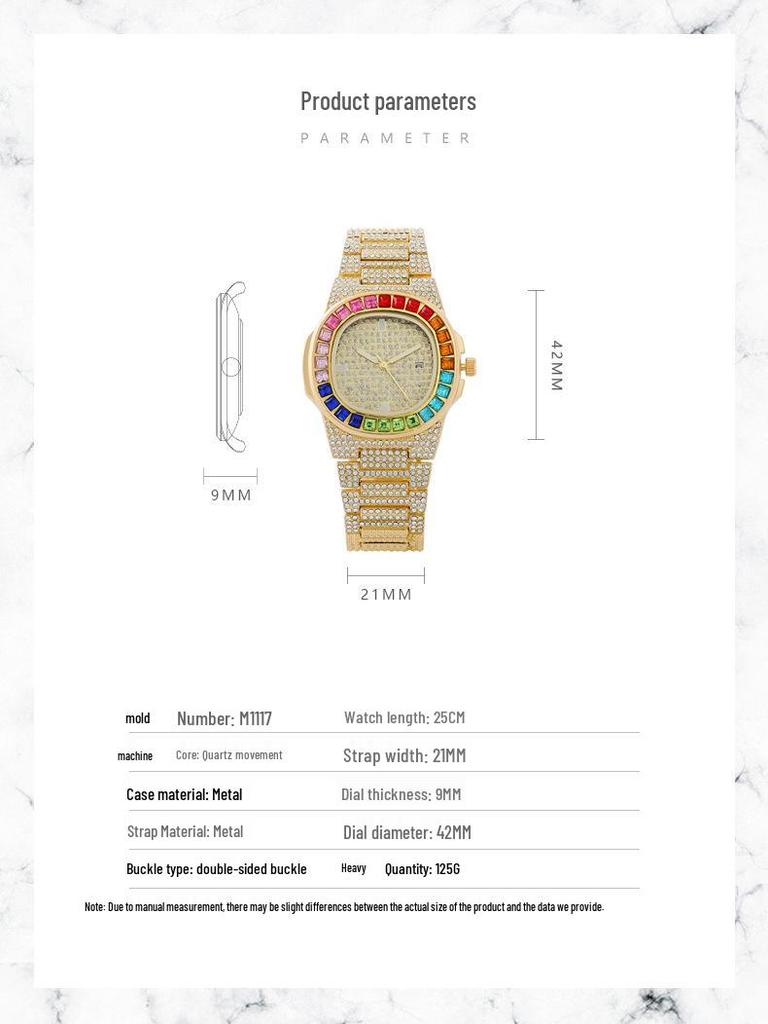 New Arrival: Colored Diamond Ladies' Watch – Elegant, Full-Diamond Design