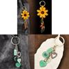 Metal Heart Keychain With Geometric Shapes For Couples And Car Keys