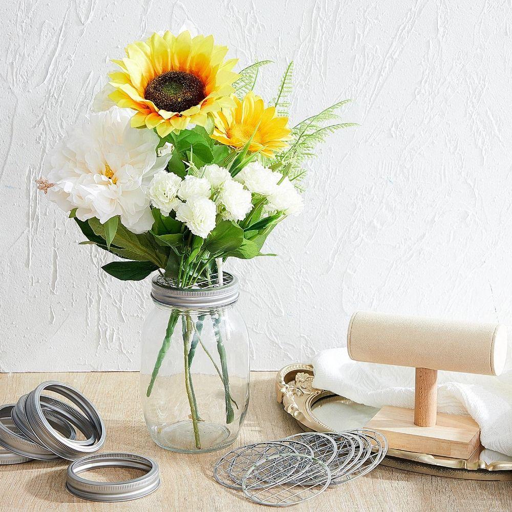 1pc Space Saving Mason Flower Jar Lid Insert Mason Grid Mason Jar Lids  Mason Jars