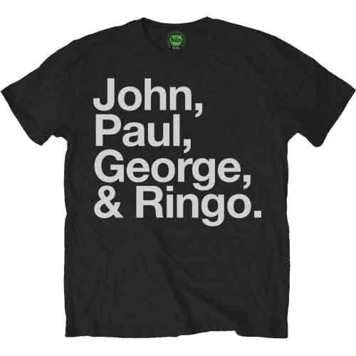 Unknown Men s John Paul George and Ringo T Shirt, Black, XL UK 4XL