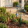 Rustic Three Calla Lilies Sculpture Iron Art Floral Stake Ornament  Outdoor Yard
