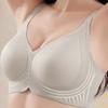 Nude Breathable Mesh Bra with Honeycomb Hole Cups and Supportive Seamless Design